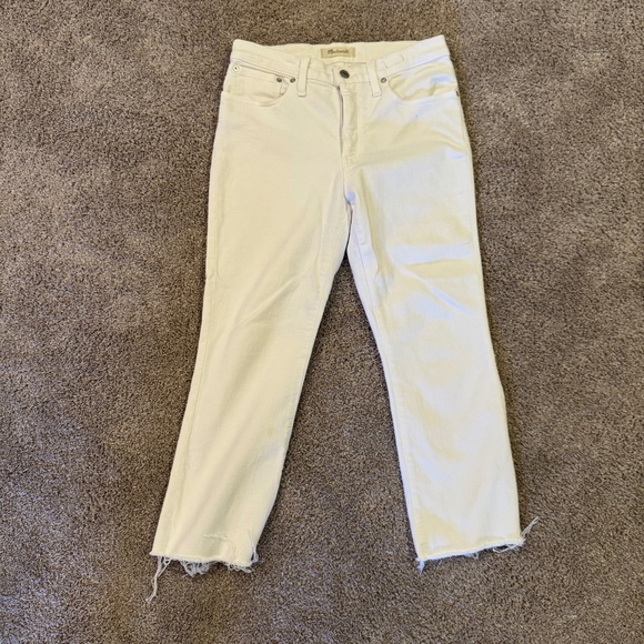 Madewell White Cali Demi Boot cut jeans size 27p - Picture 2 of 6